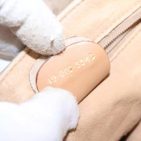 GUCCI Micro GG Supreme Shoulder Bag PVC Beige Gold - Picture 12 of 16